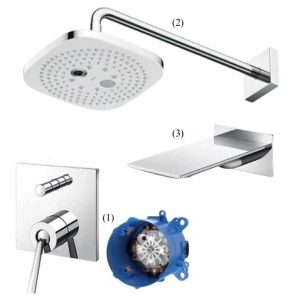 Sen Tắm TOTO TBP02302B TBW02004A TBP02001B Âm Tường Xả Bồn