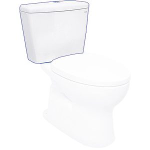 Két Nước Và Nắp Sứ Bồn Cầu TOTO HSW300PV#W (S300D, CS300)