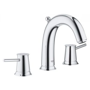 Vòi Chậu Rửa Mặt Grohe 20470000 Nóng Lạnh BauClassic 3 lỗ