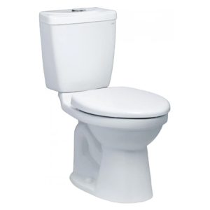 Bàn Cầu CAESAR CDS1325 Thùng T1225 2 Nhấn Nắp Êm