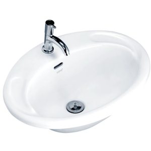 Chậu Rửa Lavabo COTTO C007 Jade Âm Bàn Dương Vành