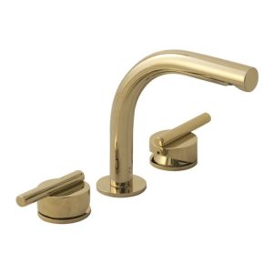 Vòi Lavabo COTTO CPF202A#GR2 Quil Nóng Lạnh Màu Vàng 3 Lỗ